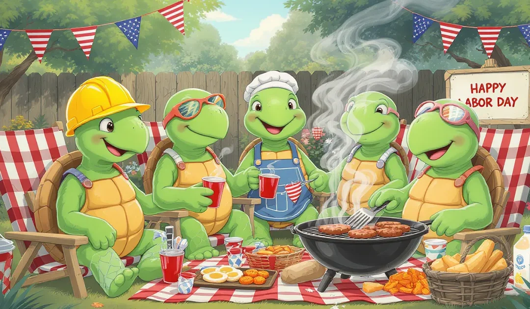Slow, Steady, and Strong:  A Turtle’s Take on Labor Day