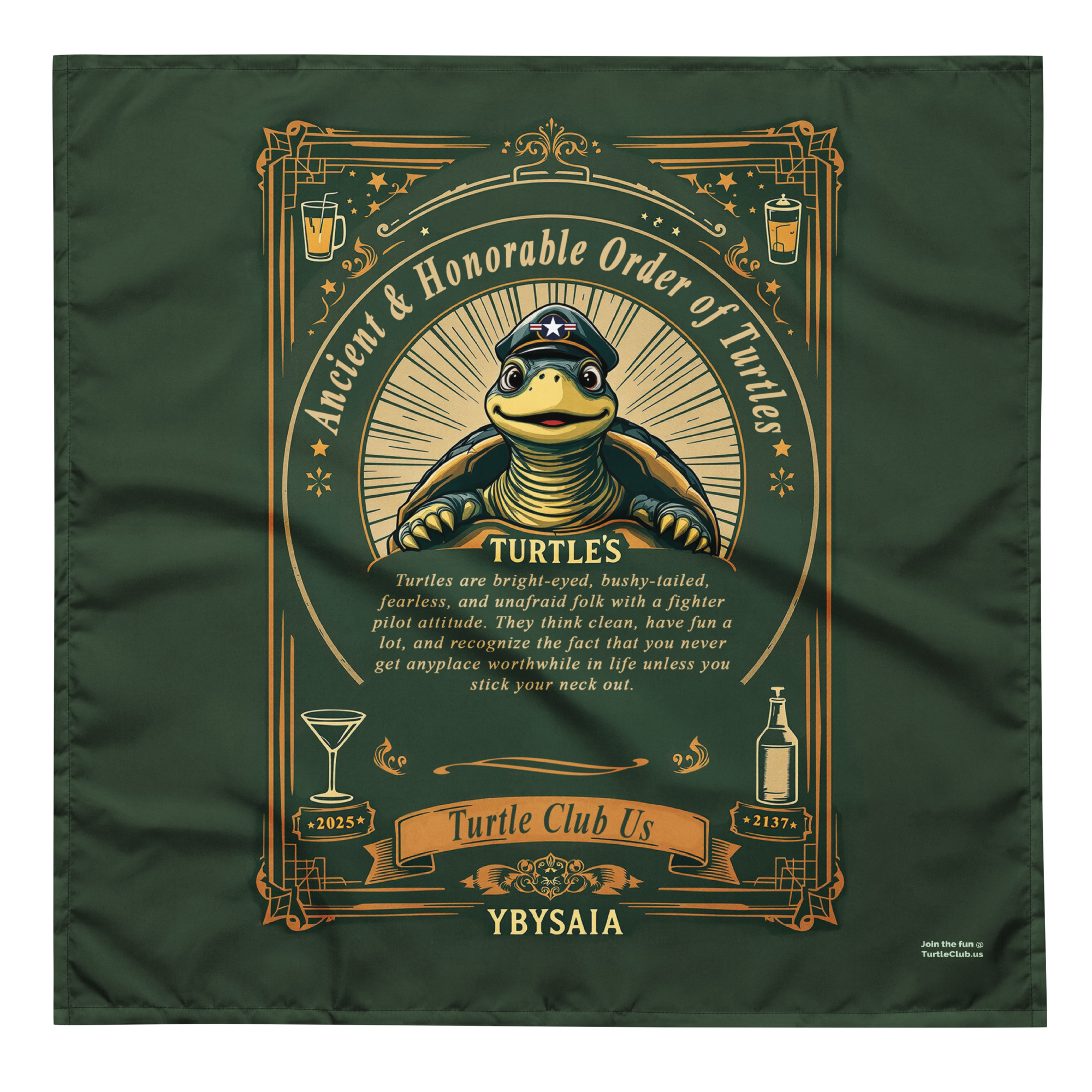 Turtle Creed Bandana