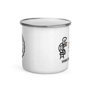Drinks Well With Others Enamel Mug