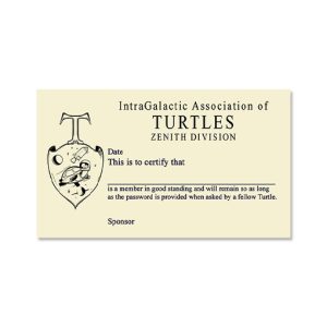 IntraGalactic Association of Turtles cards