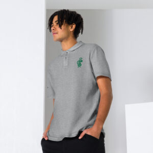 Turtle Drinking Unisex Polo Shirt